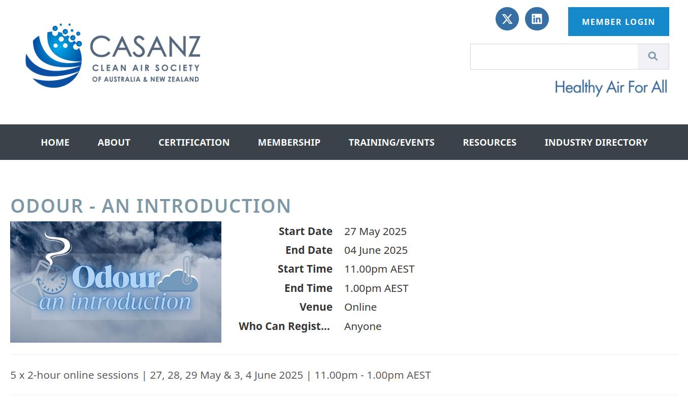 Curso de olor de CASANZ