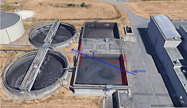 Setup fluxwindow grids sludge buffer tank
