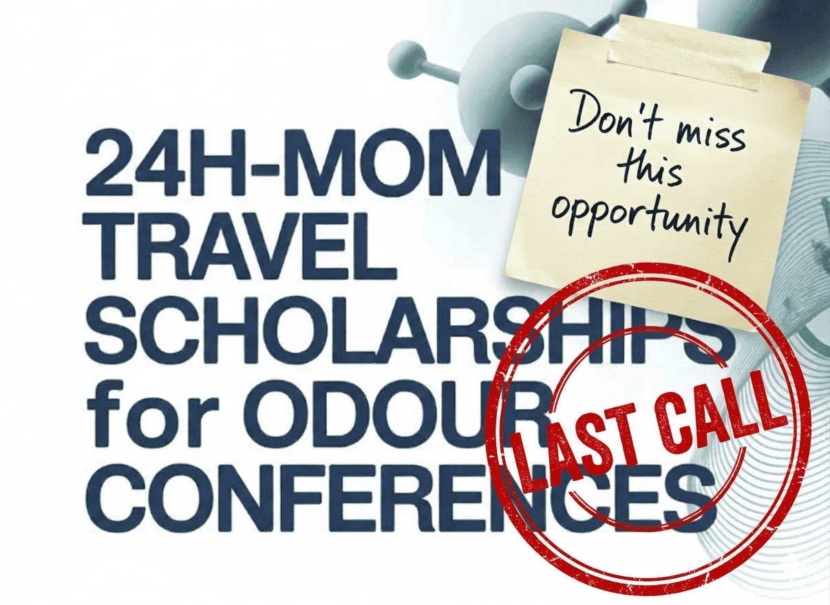 Last days to apply for the 24h‑MOM Travel Awards for odour conferences